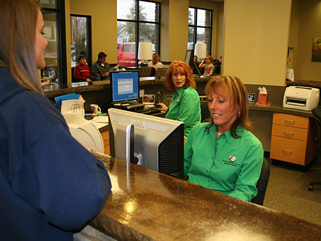 Reception desk