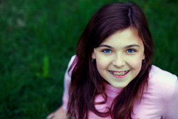 photo of girl with braces