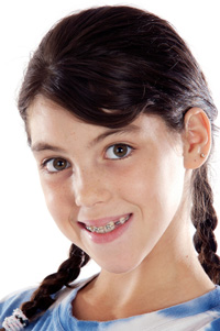 photo of girl wearing braces